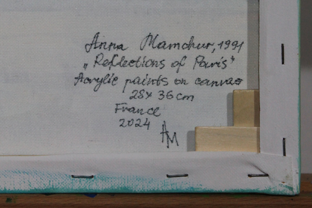 Reflets de Paris — peinture originale