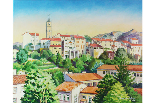 Matin à Saint-Laurent-de-Cerdans — peinture originale
