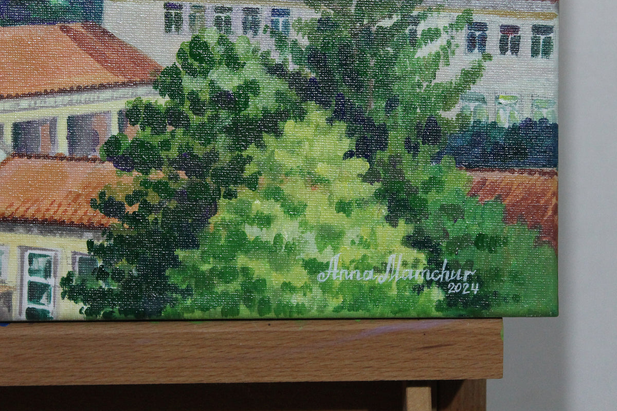 Matin à Saint-Laurent-de-Cerdans — peinture originale