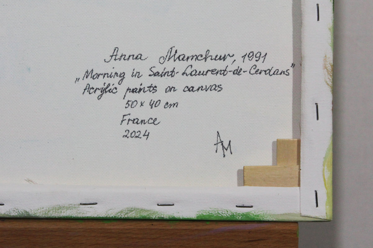 Matin à Saint-Laurent-de-Cerdans — peinture originale