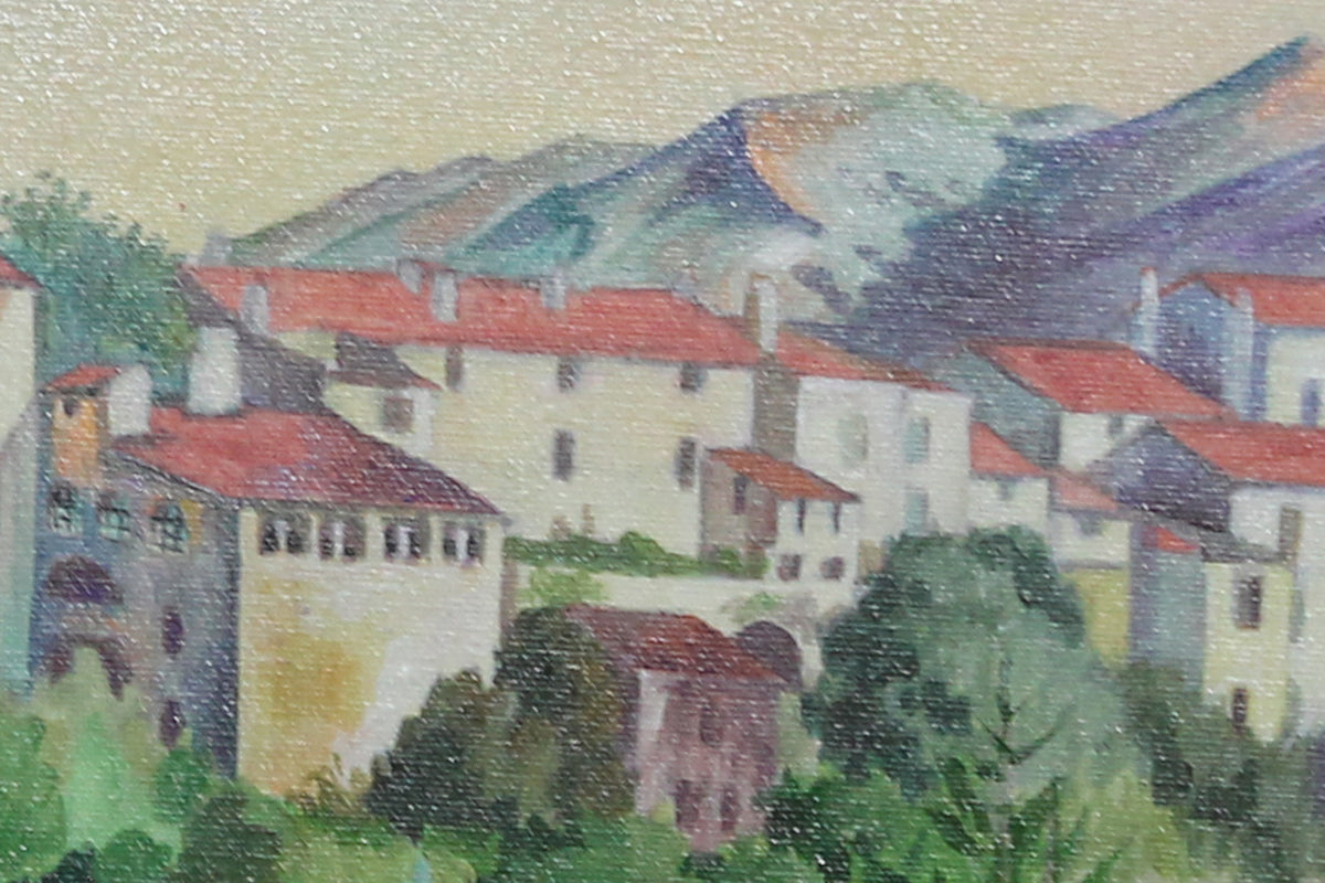 Matin à Saint-Laurent-de-Cerdans — peinture originale