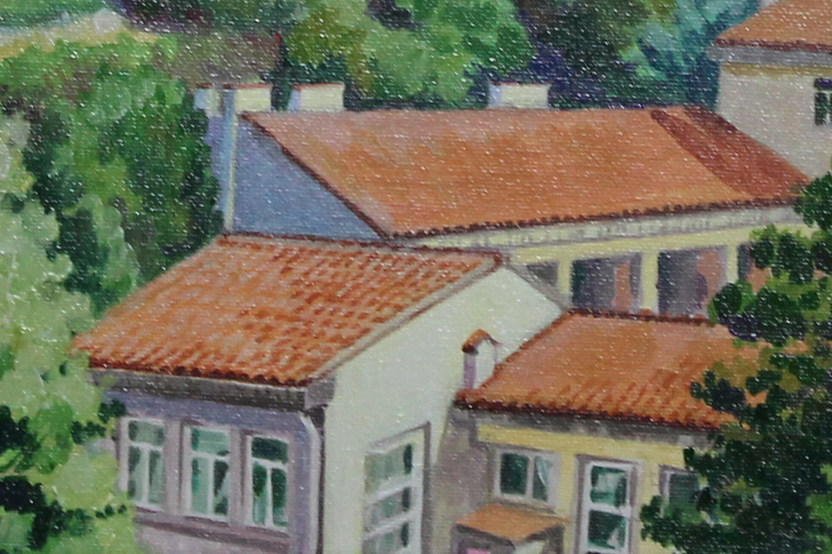 Matin à Saint-Laurent-de-Cerdans — peinture originale
